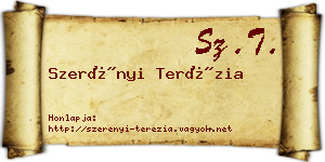 Szerényi Terézia névjegykártya