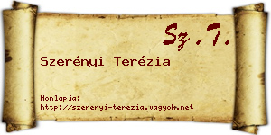 Szerényi Terézia névjegykártya